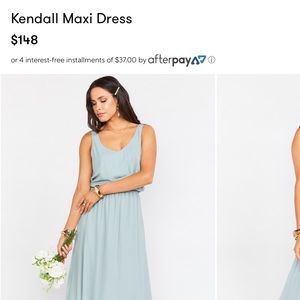 Light blue bridesmaid dress
